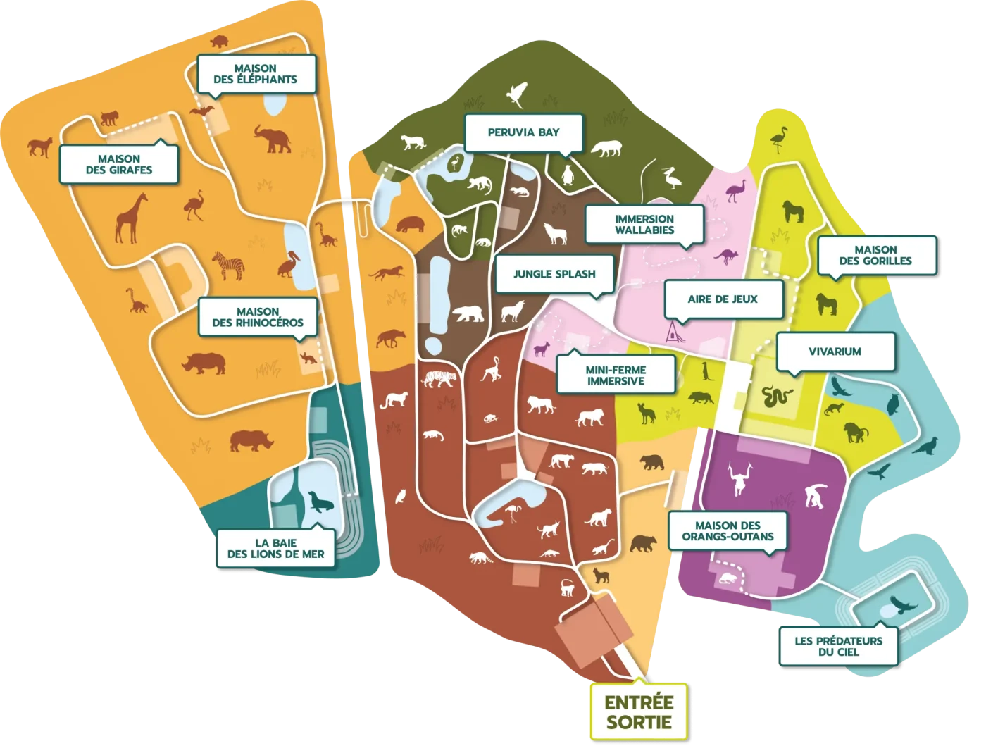 Plan Du Parc Zoo Amn ville